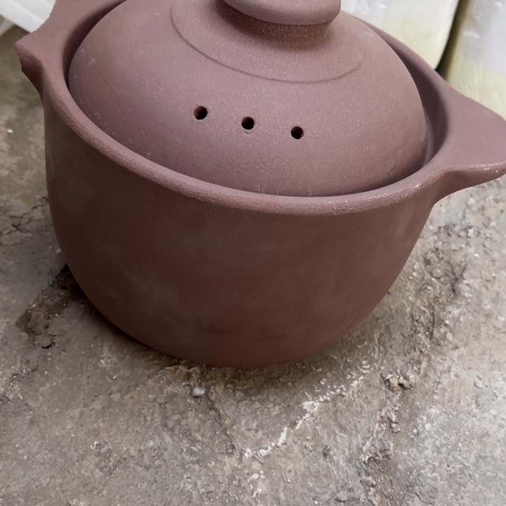 库存尾货紫砂干汤锅一套口径22