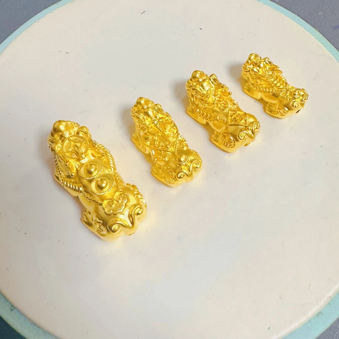 足金古法招财纳福貔貅