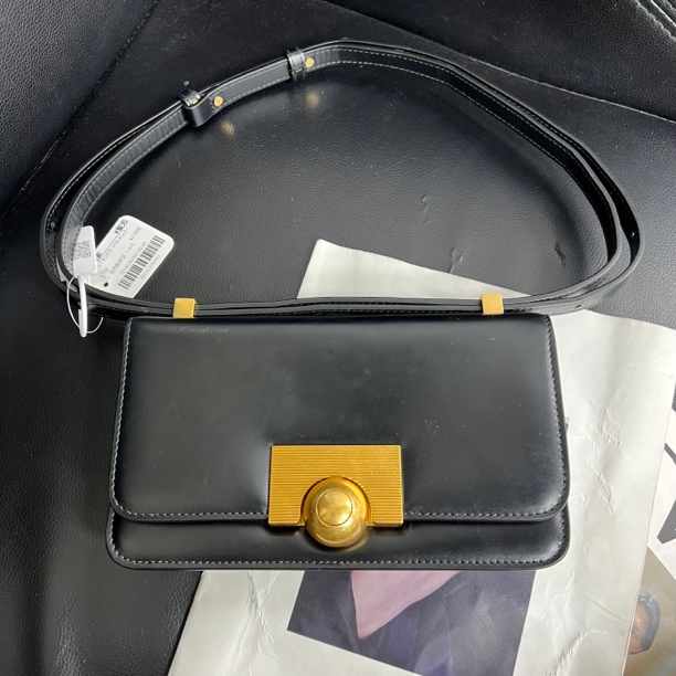 95新 BOTTEGA VENETA/葆蝶家 捐金沉珠/classic金球包黑色单肩