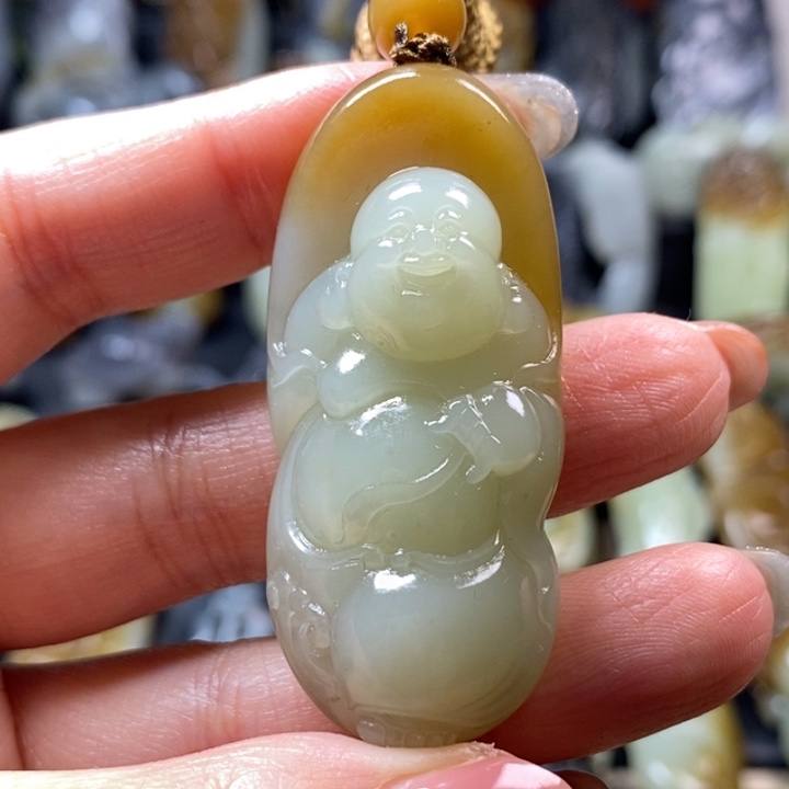 和田玉未镶嵌挂件