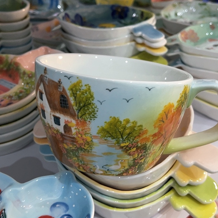 陶景德镇釉下手绘陶瓷 