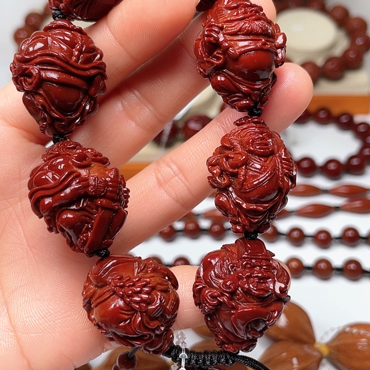 橄榄核手串十**扣玉化地府