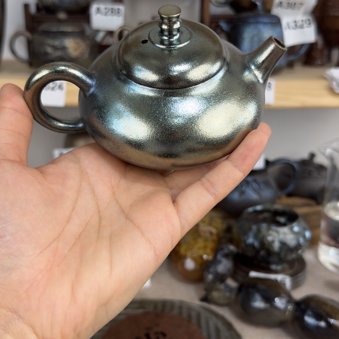 建水紫陶柴烧茶壶