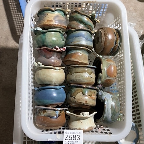 紫砂花盆583微瑕品口径5单5.5左右