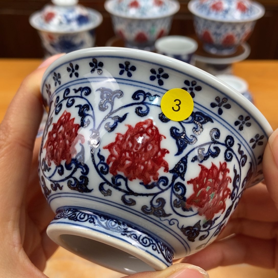 手绘现代茶具非古董