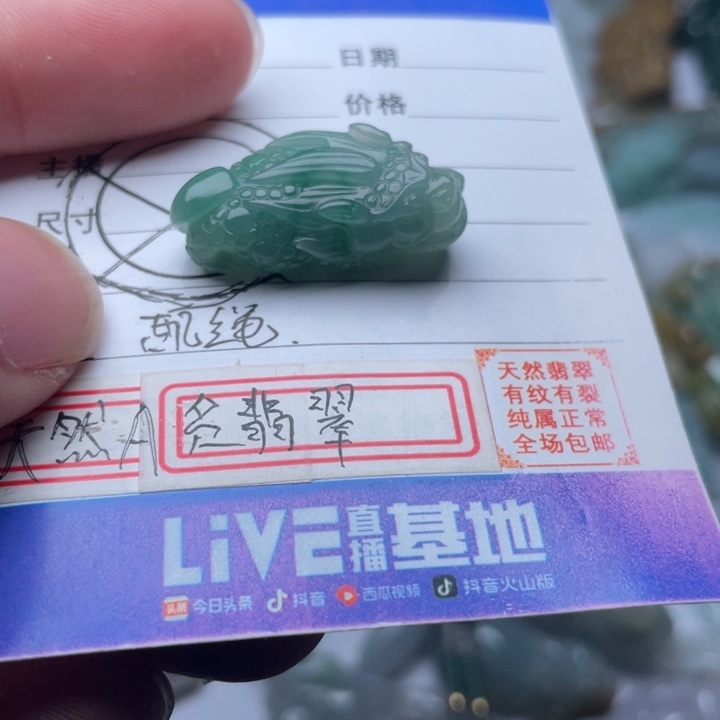 翡翠颈饰未镶嵌国***.吊坠