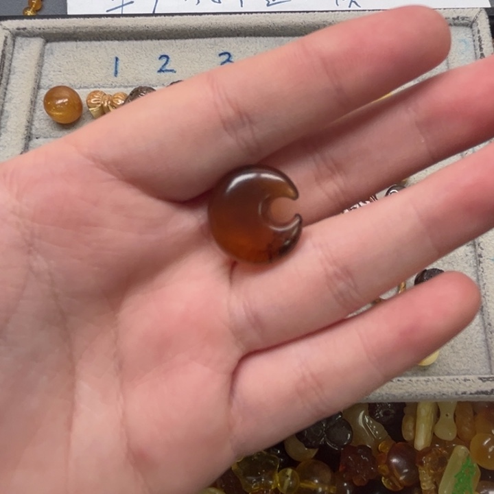 裸石琥珀未镶嵌用****4天然蜜蜡配件
