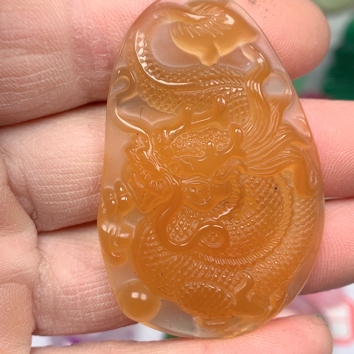 玛瑙/玉髓颈饰未镶嵌心***香