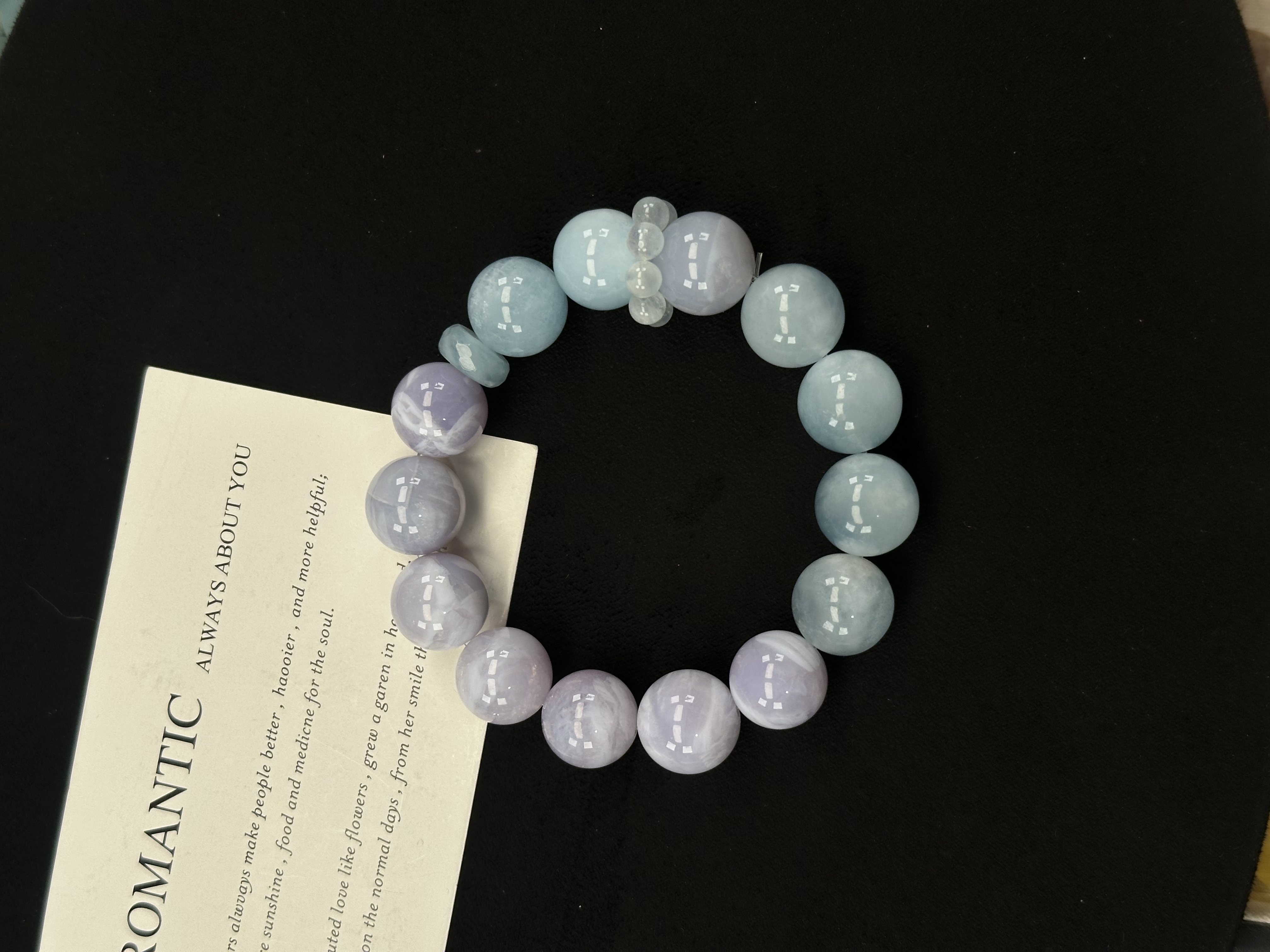 【卡13】海蓝宝➕蓝丝绒设计款【拍两单！是一条价格！】多样性发一W1636