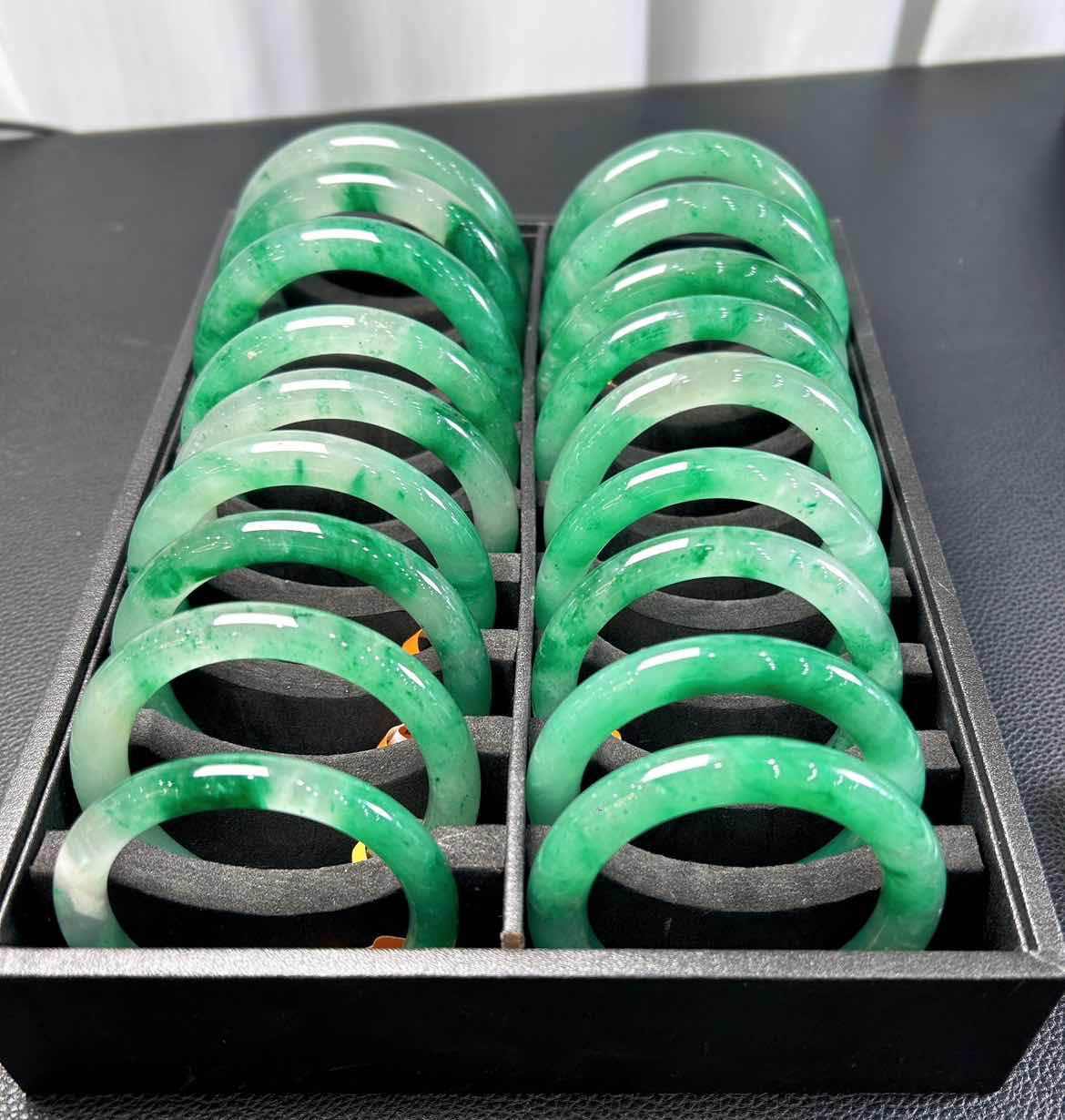 飘花圆条|天然非洲翠手镯|圈口自选|多样性发货 发其一|1230-2