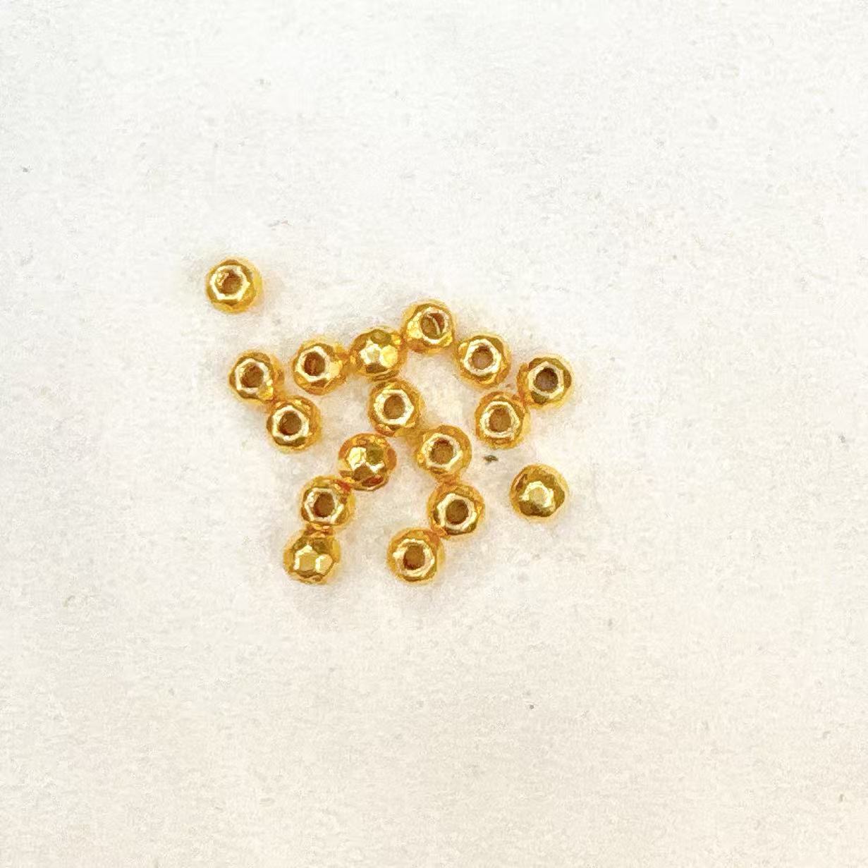 足金纯黄金999蹦迪珠 17颗 0.73克