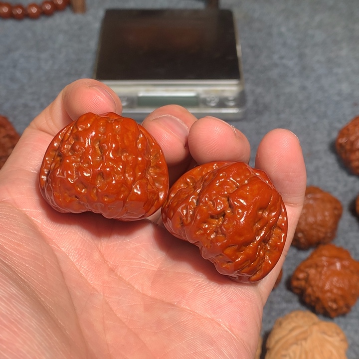 文玩核桃把件蛤蟆头36.16