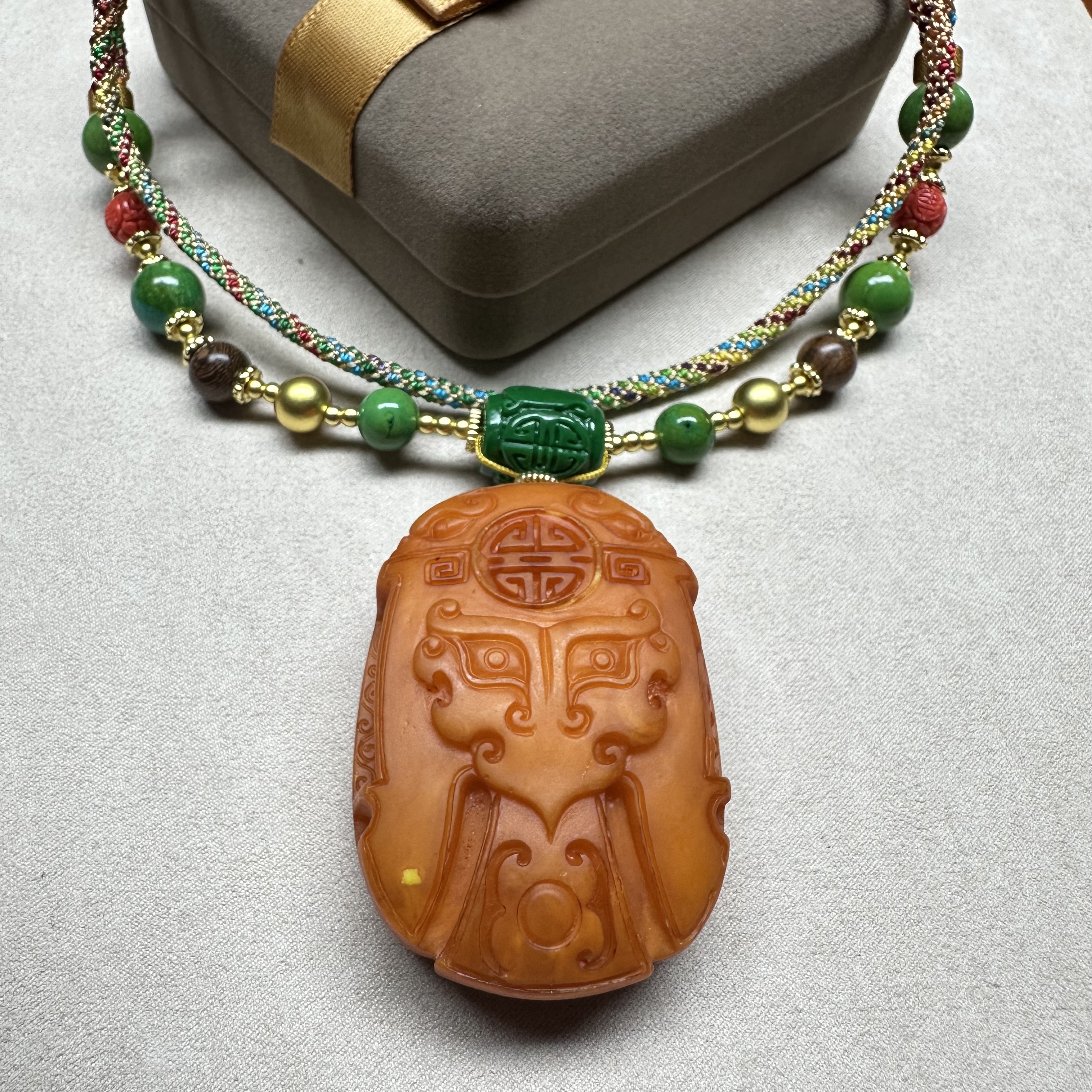 【福气来珠宝】A027 -DIY配件-精美设计款无事牌吊坠-多样性发其一