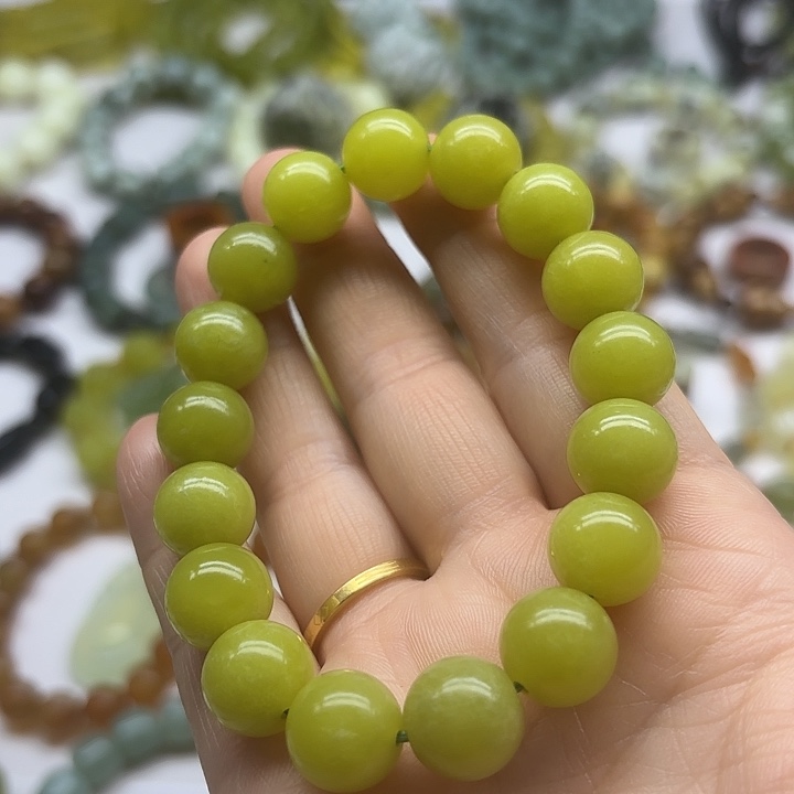 蛇纹石玉未镶嵌手串