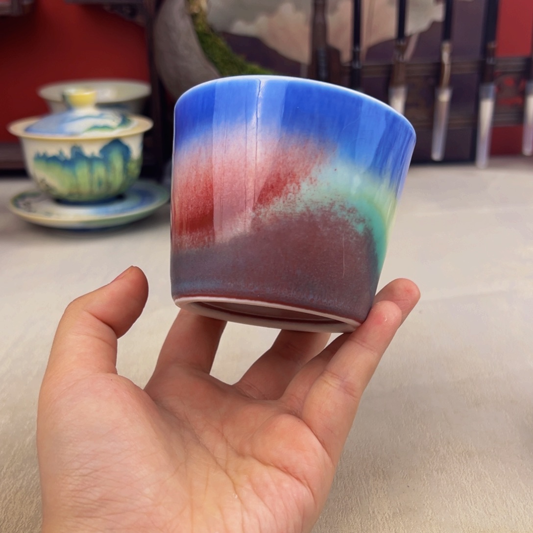 杯纯手工柴烧主人杯