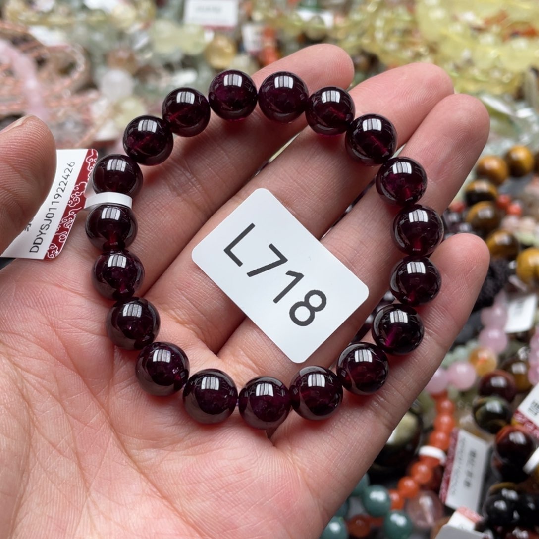 未镶嵌手链石榴石手串