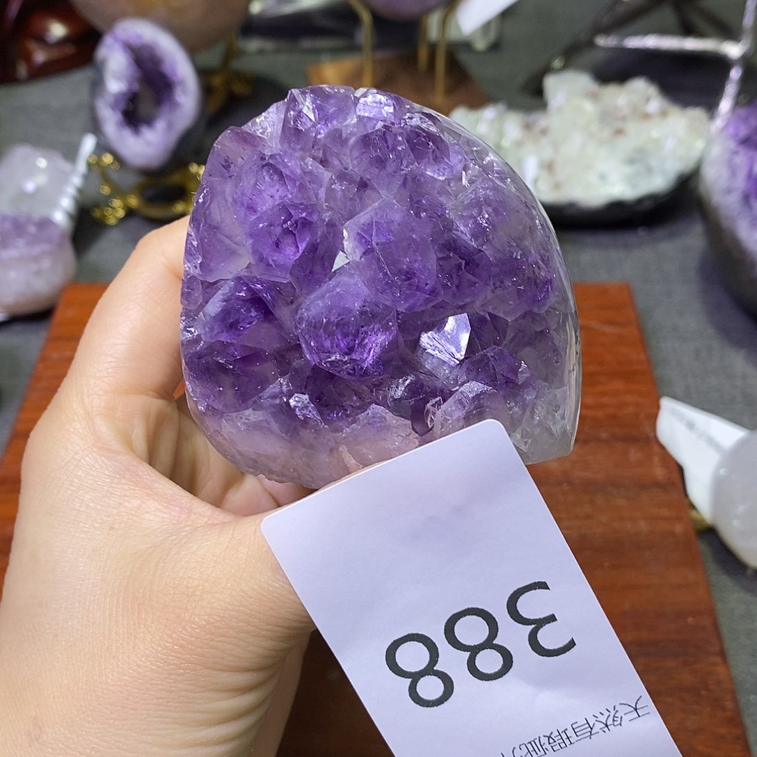 珠宝半成品紫晶未镶嵌