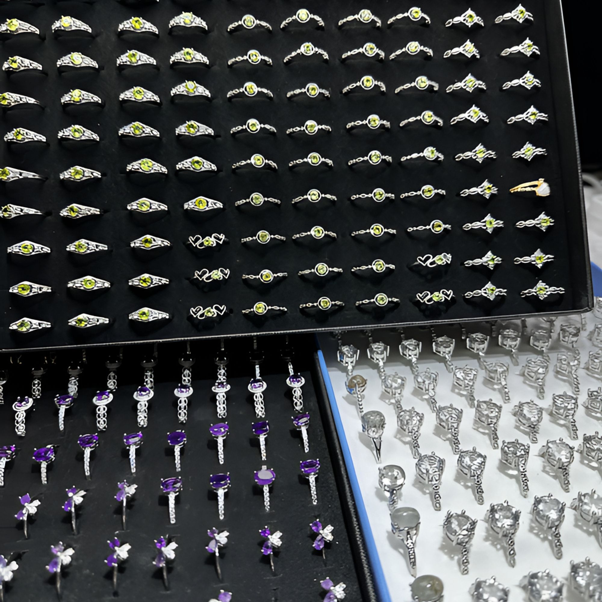 （直播间自选）天然水晶可调节戒指时尚轻著百搭多样性