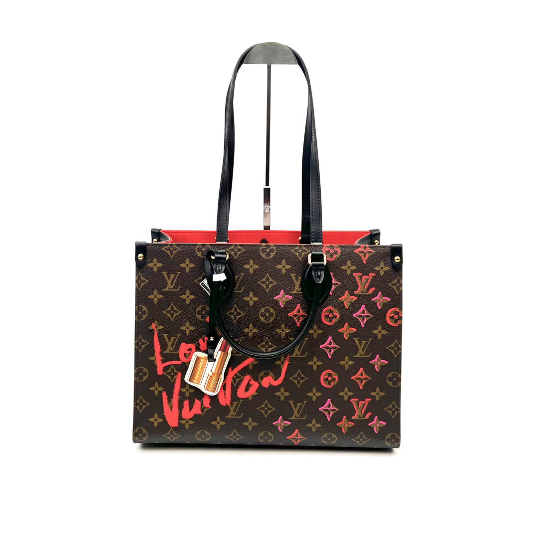 99新 LouisVuitton/路易威登 拾壹/LVONTHEGO棕拼红99新/22500419