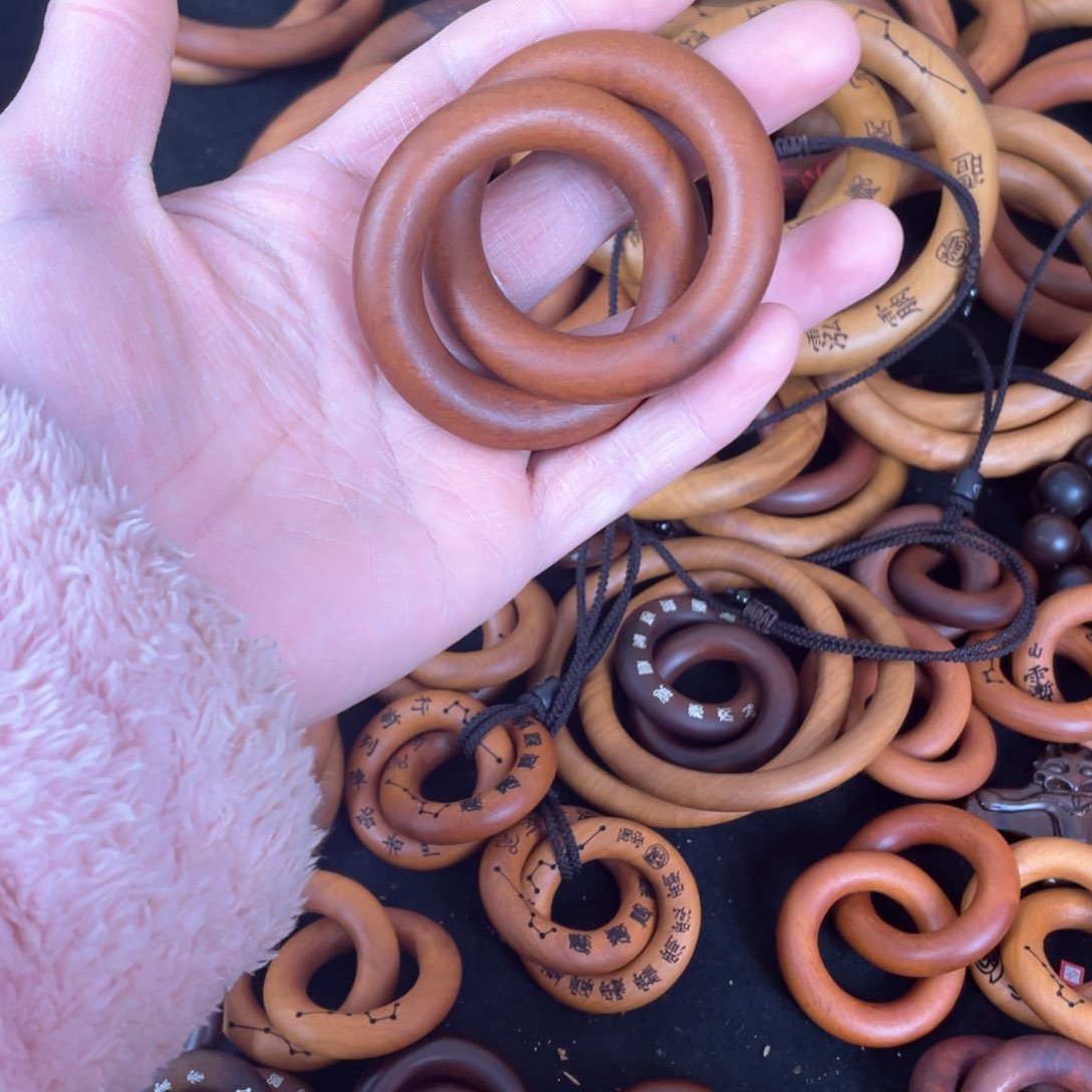 枣木老料枣木40乾坤圈