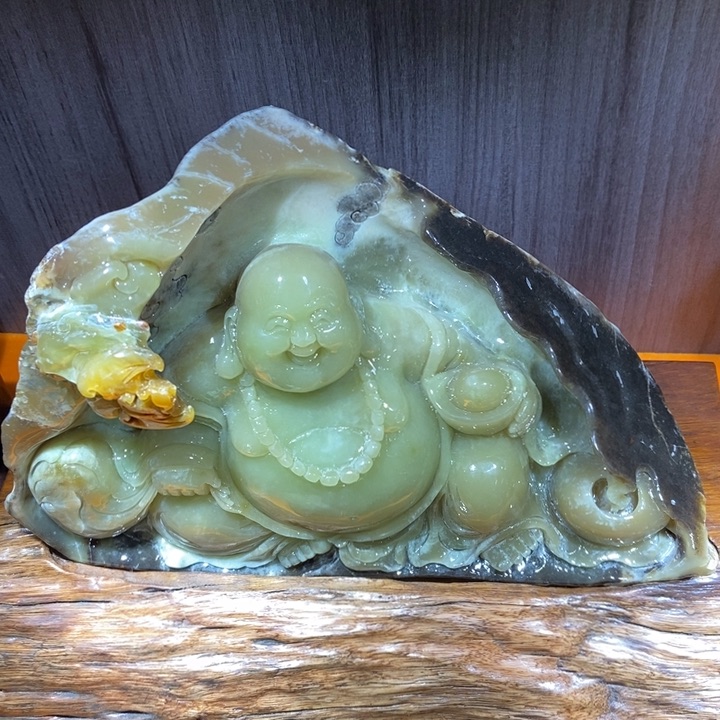 蛇纹石玉（覆膜）珠宝奇石合金