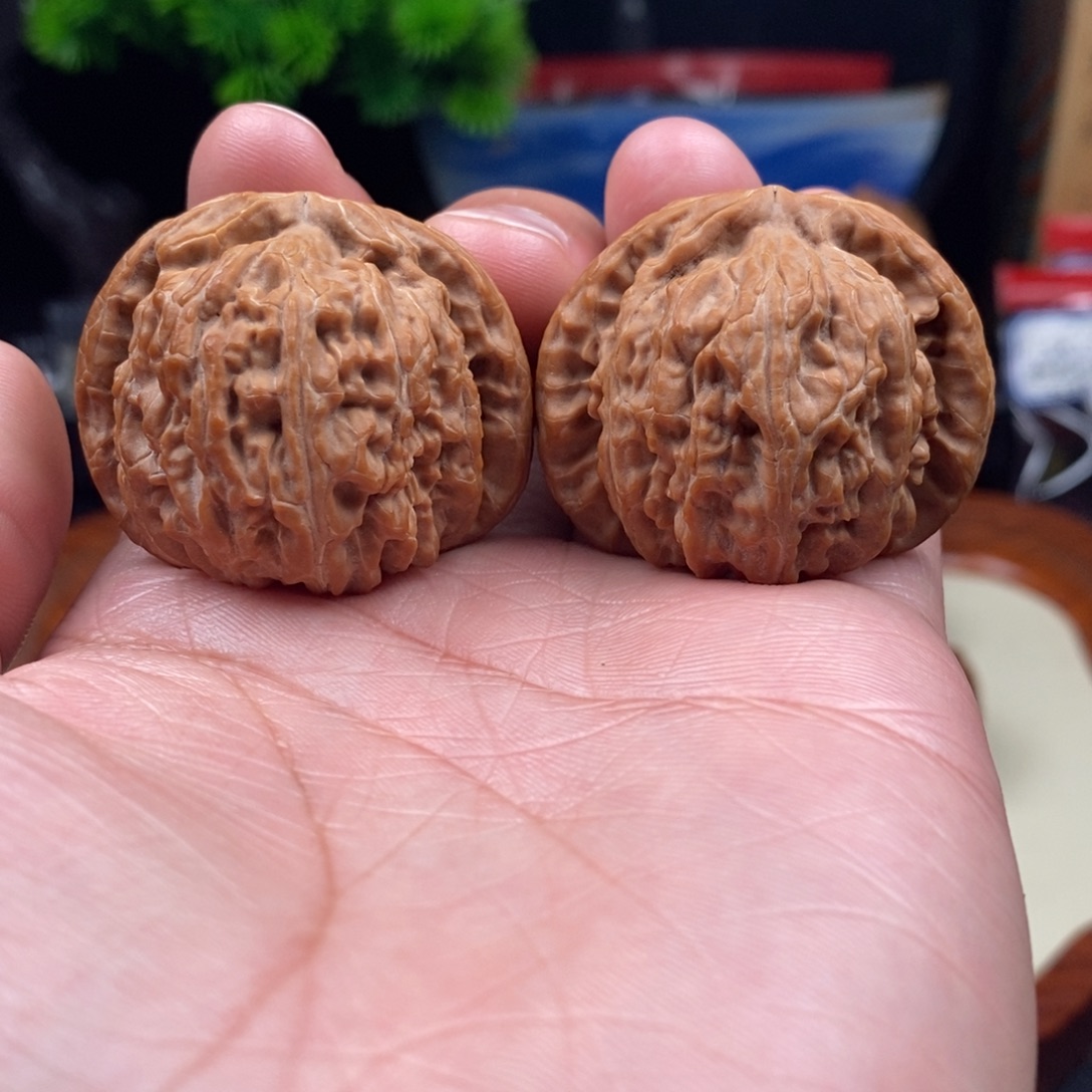 文玩核桃把件球白40