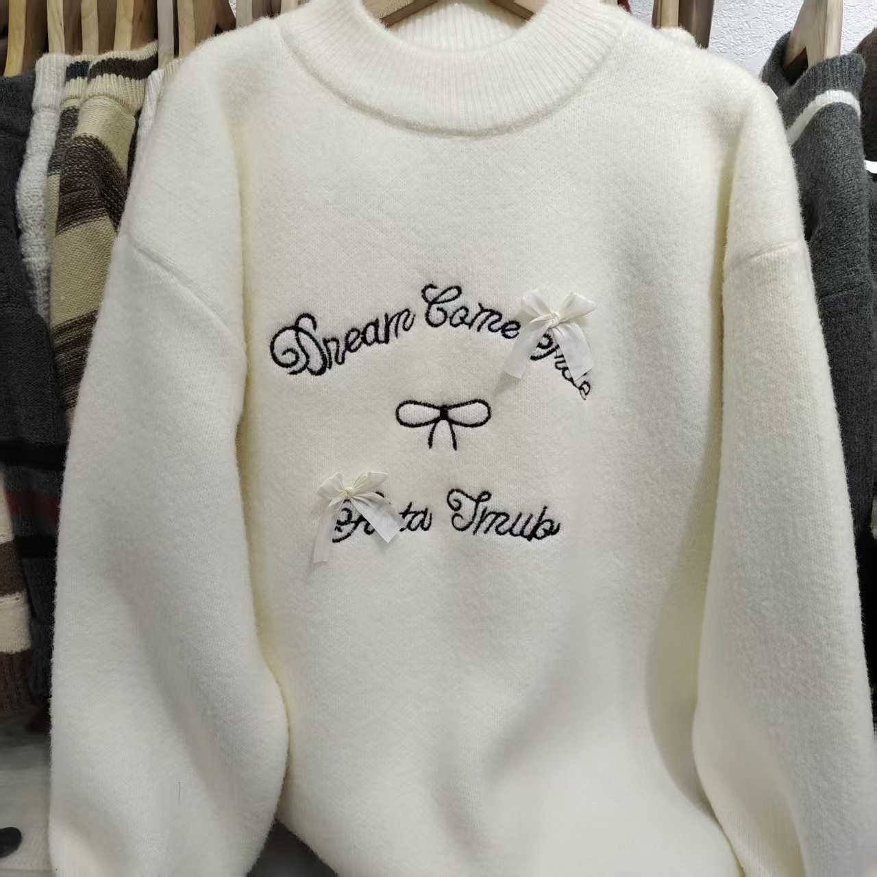 【新款加厚】女童毛衣秋冬针织衫中大童洋气保暖内搭