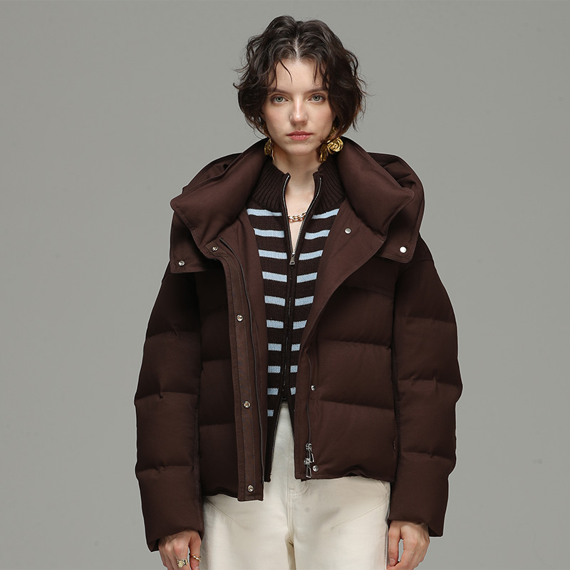 时尚潮流短款韩版廓形羽绒服女82747
