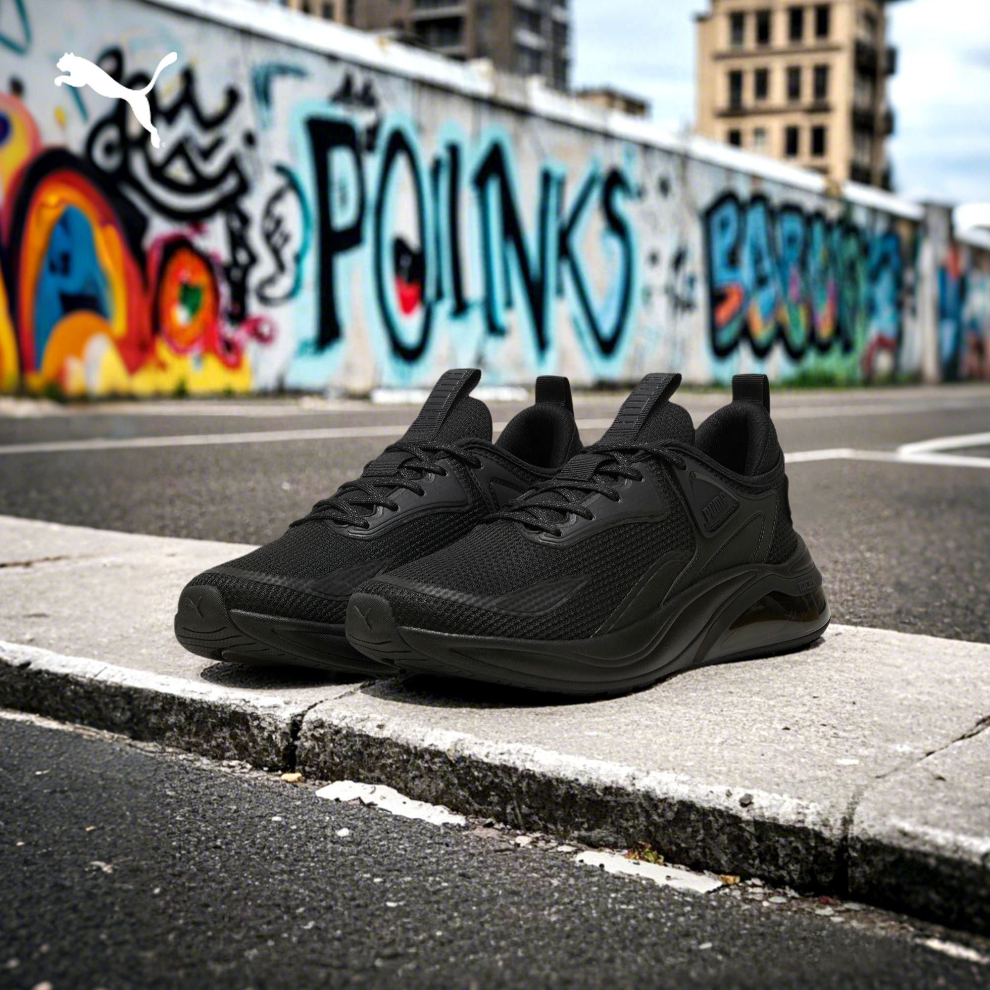 PUMA彪马男子低帮轻便缓震防滑健步运动流光风跑步鞋CELL 310168