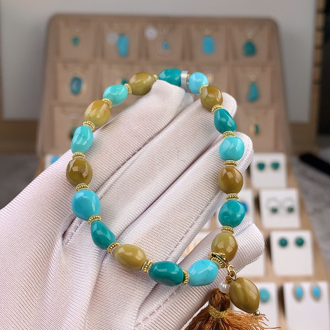 绿松石未镶嵌手链