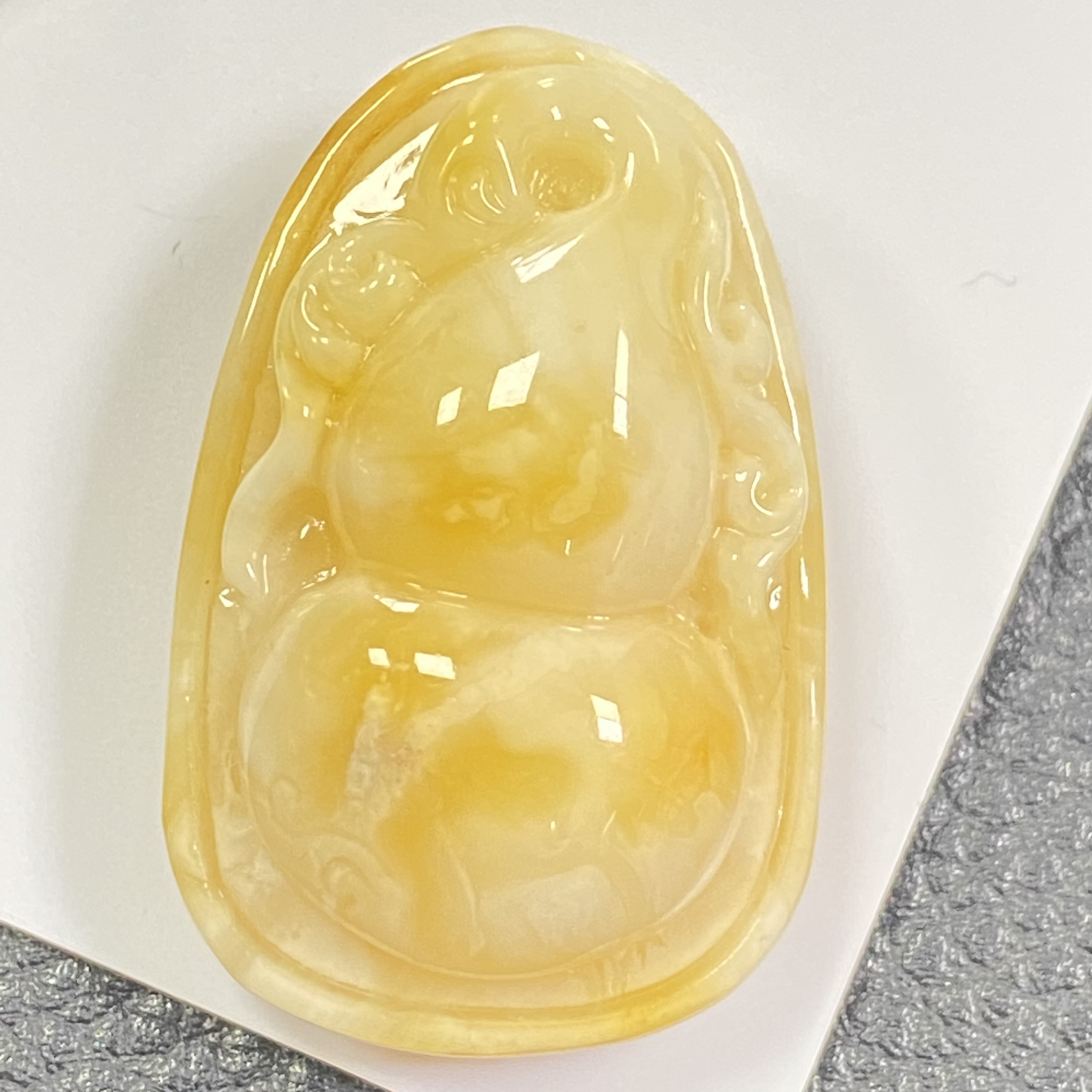 「戴琴珠宝」Q1332-蜜蜡雕刻件吊坠（多样性发其一）