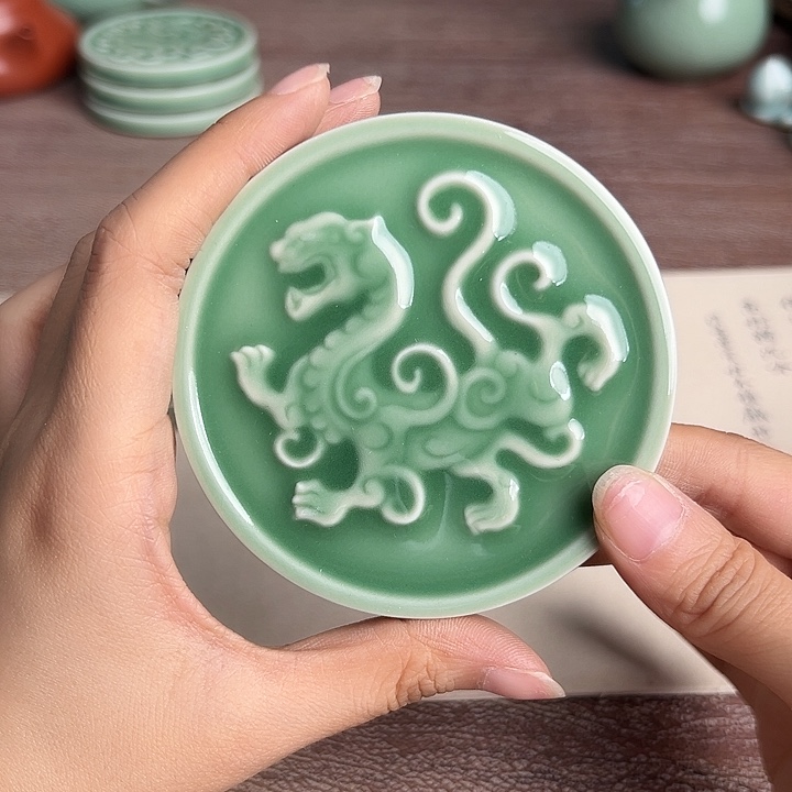 龙泉云间青瓷小米茶器