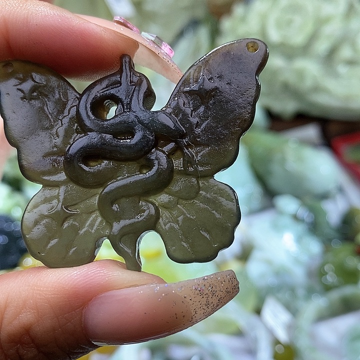 岫玉岫玉吊坠未镶嵌