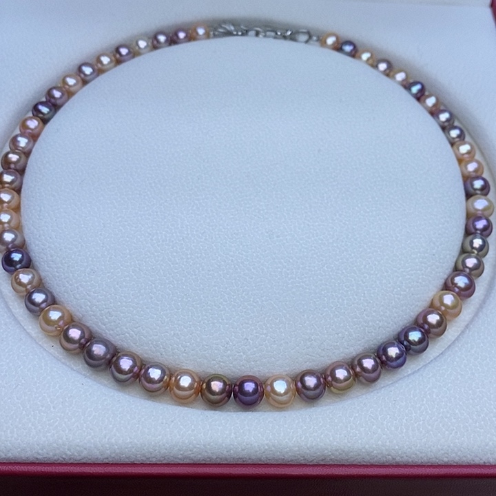 淡水珍珠颈饰未镶嵌小***何