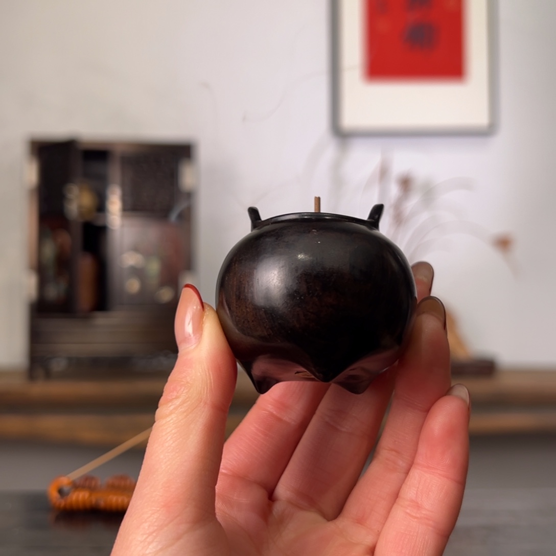 木紫光檀小香炉香道