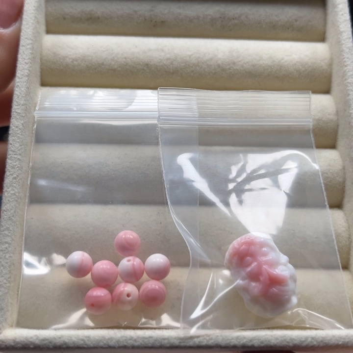 贝壳手串/手链粉贝小雕