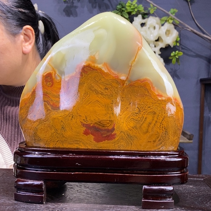 石材精品古青石摆件