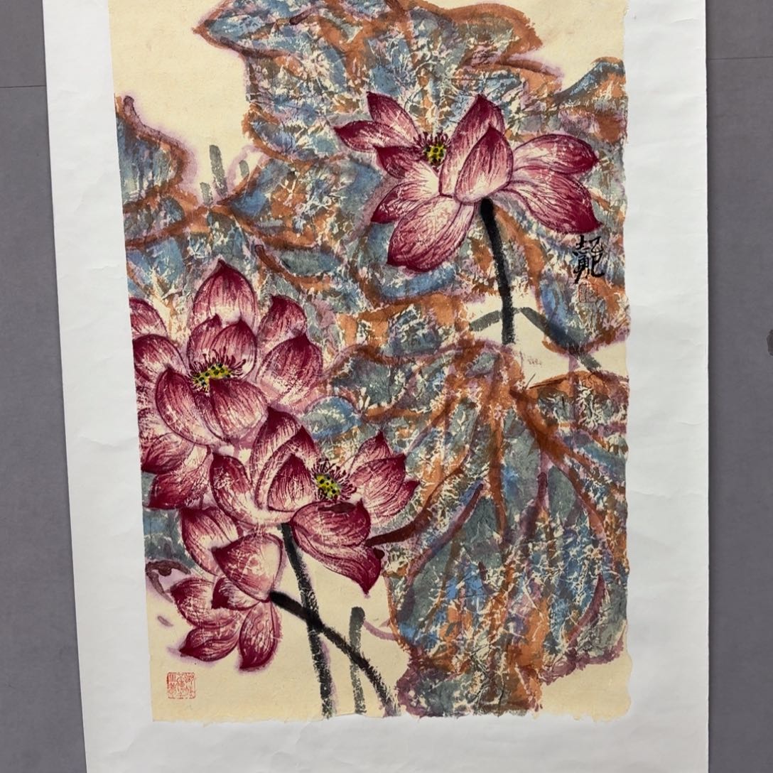 国画艺术家真人手绘