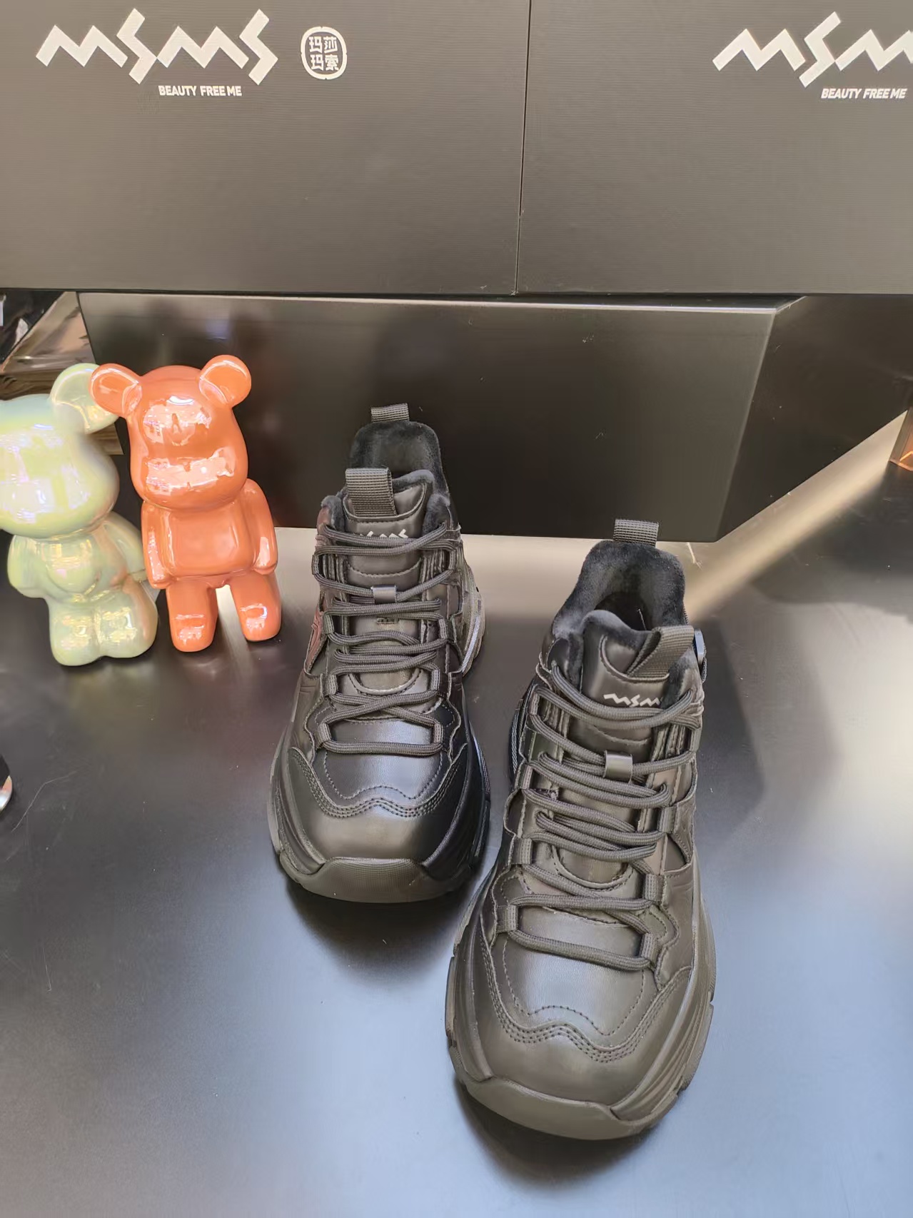 【玛莎玛索】618-503dm冬季新款大棉皮面时尚百搭老爹鞋