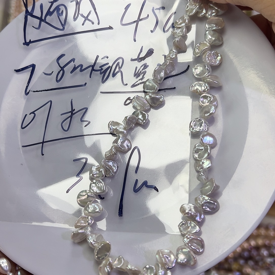 游***游钛钢项链淡水珍珠