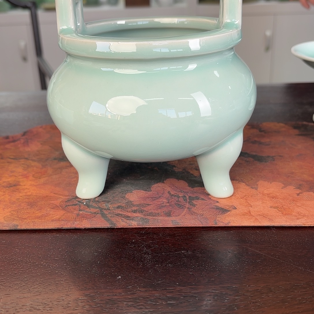 龙泉云间青瓷小米茶器