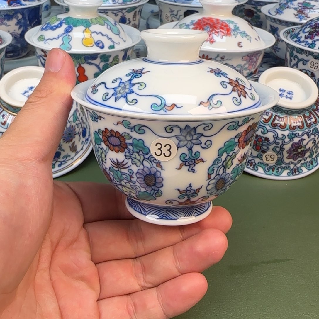 彦祖纯手工手绘茶具33