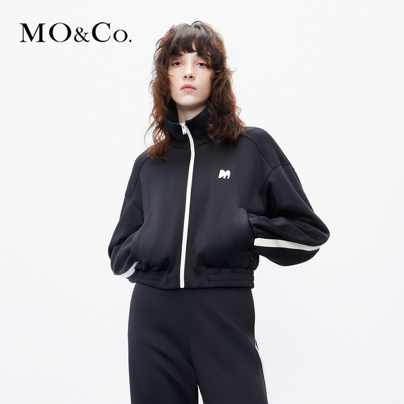 【千颂妮专享】MOCO秋短款立领夹克外套美式MBC3JKTT04