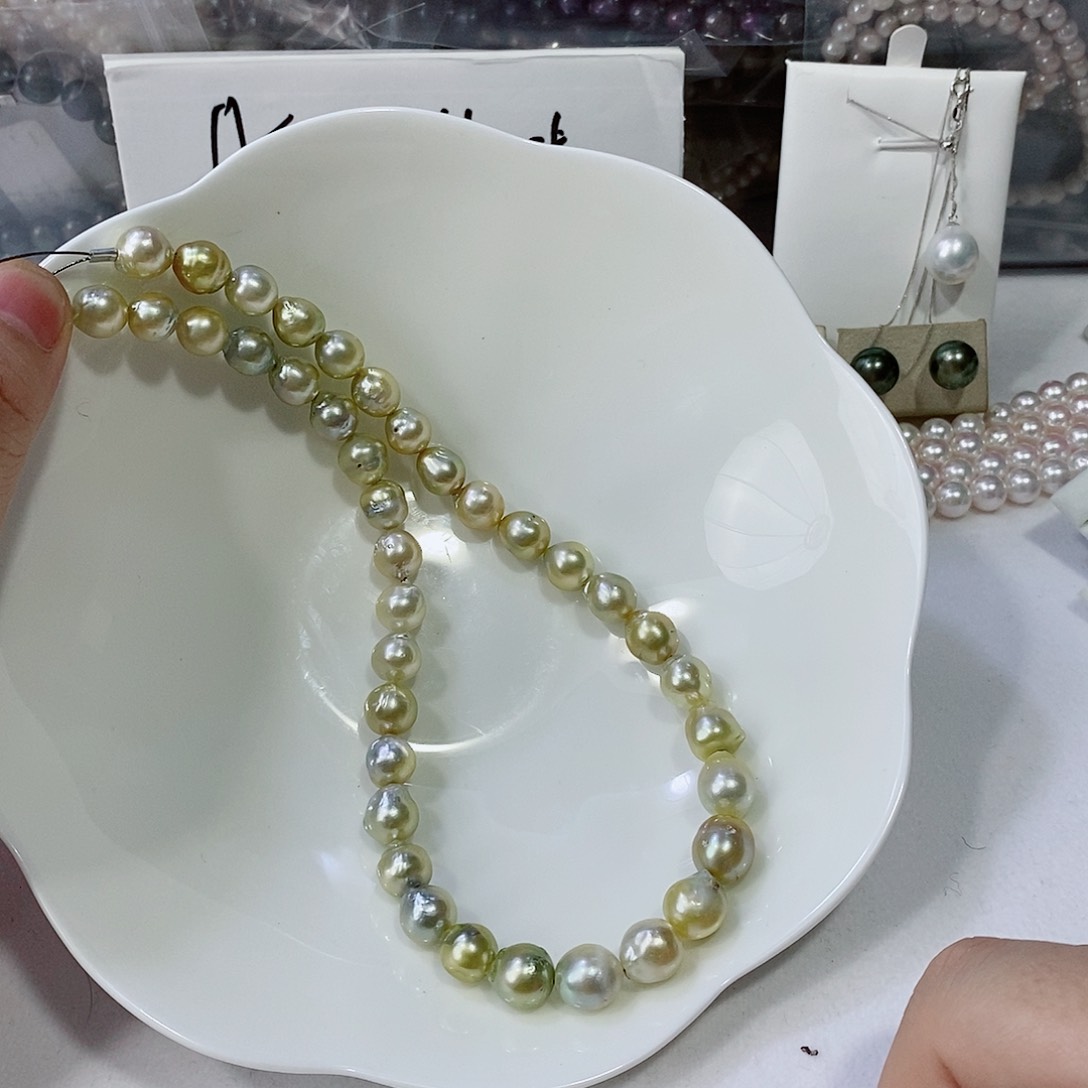 海水珍珠颈饰银S925镶嵌