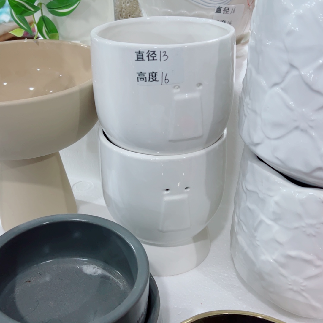 有孔，陶瓷花盆满10米包邮发货