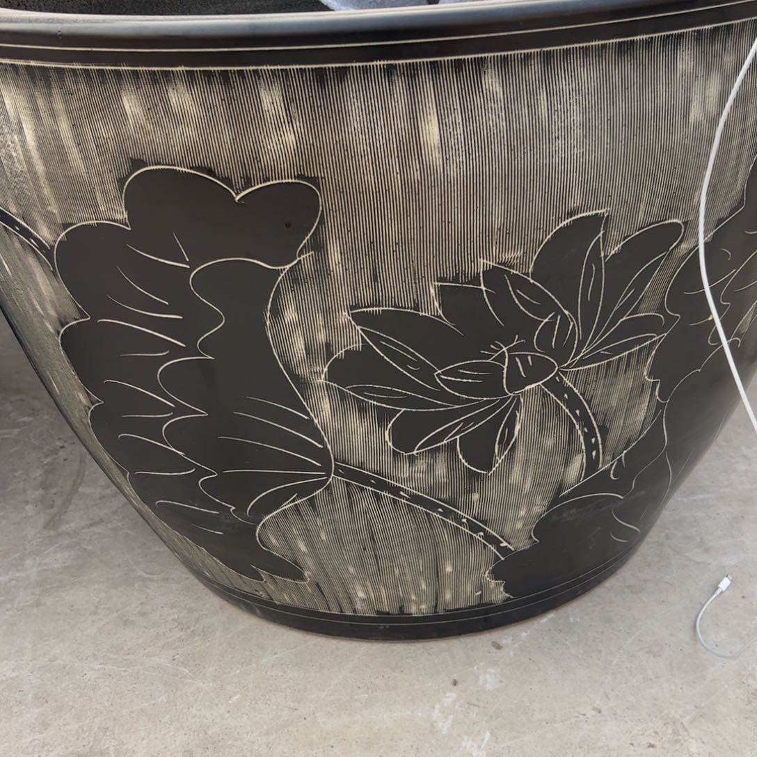 陶摆件直径60厘米加高款➕实木底座喷漆