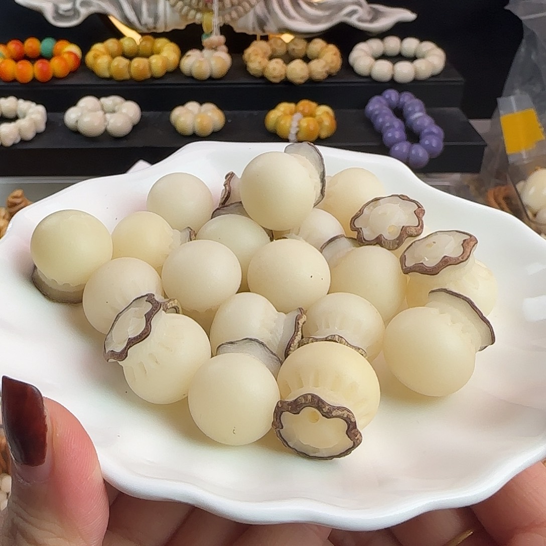 菩提根/象牙果手串瑕疵卡20大钱袋50颗