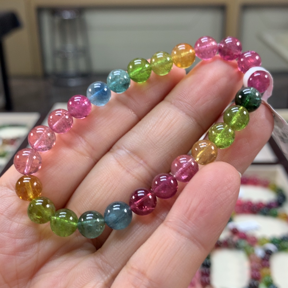 碧玺手链未镶嵌7.7左右