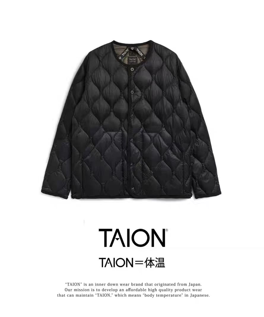 体温 TAION 95%羽绒  无领款