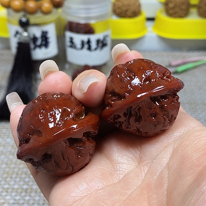 文玩核桃把件光头强